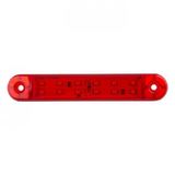Çift Sıra Parmak Lamba 12 Led'Li 130Mm 12V-24V Kırmızı - FR0304-R