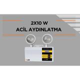 Çift Spot Led Acil Durum Aydınlatma Armatürü