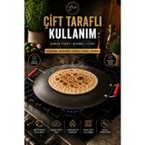 Çift Tarafl Kullanımlı Yufka Sacı – Ocak Üstü Gözleme Bazlama Lavaş Sacı
