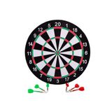 Çift Taraflı 44 Cm Dart Tahtası Ve 6 Adet Ok renkli