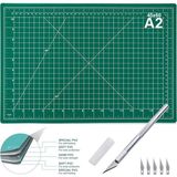 Çift Taraflı, A2 Boy, Kesim Matı ve Kretuar Bıçağı, 45X60 Cm, Kesim Altlığı, Kesme Tablas�