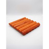 Çift Taraflı Ahşap Nihale - Dekoratif Tencere, Tava ve Çaydanlık Altlığı Açık Meşe (15X15 Cm)