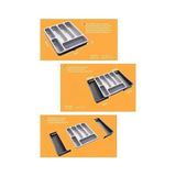 Çift Taraflı Ayarlanabilir Organizer Çekmece Içi Kaşıklık Uzayabilen Çatal Bıçaklık Düzenleyici - 01P-Pembe
