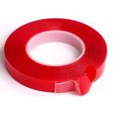 Cift Tarafli Bant 20mm X 5 Mt Kirmizi Seffaf