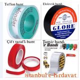 Çift Taraflı Bant + Tamir Bandı + Teflon Band + Elektirk Bandı - Renkli