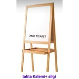 Çift Taraflı Beyaz Yazı Tahtası 100X41.5 Cm, Pratik ve Şık Tasarım - Ahşap - Ceviz - Seçenek 1