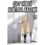 Çift Taraflı Elektrik Kontrol Kalemi Şeffaf Tornavida P122402s5359