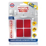 Çift Taraflı Hazır Kesilmiş Çokamaçlı Montaj Bandı 12li