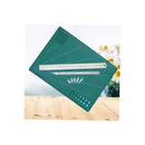 Çift Taraflı Kesim Altlığı A4 Kesim Matı Kretuar Bıçağı 5 Yedek Çelik Cetvel 30 Cm A4 Kesim Seti
