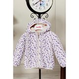 Çift Taraflı Kız Bebek Çocuk Mont 51344 - Mor - 2 Yaş