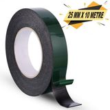 Çift Taraflı Köpük Bant Eva Montaj Bandı Siyah 25 Mm X 10 Metre