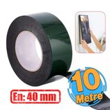Çift Taraflı Köpük Sünger Bant Eva Montaj Bandı Siyah 40 Mm X 10 Metre Etil Vinil Asetat 1 Adet