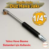 Çift Taraflı Lastik Şişirme Hava Jakı 1/4 İnç Hava Basınç Aparatı Oto Lastik Tabancası Ucu Başlığı