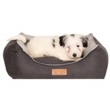 Çift Taraflı Orta Irk-büyük Irk-jumbo Köpek Yatağı-yıkanabilir-Fermuarlı (Antrasit/Gri, X-Large)