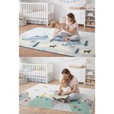 Çift Taraflı Rulo Oyun Matı 200CMX140CMX1CM Kaymaz, Darbe Emici, Su Geçirmez, Bebek ve Çocuklar - 0,60 x 19 x 29 cm