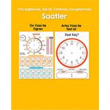 Çift Taraflı Saatler Pvc Kaplamalı Yaz-Sil 21X30CM