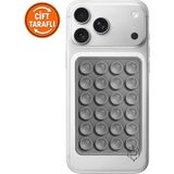 Çift Taraflı Silikon Vantuzlu Telefon Tutucu, Ahtapot Vakumlu Tasarım, Telefon Arkası Kılıf Tutucu, Araç ve Masa Üstü Kullanım, Tüm Cep Telefonu Modellerine Uygun, Açık Gri, Çift Taraflı