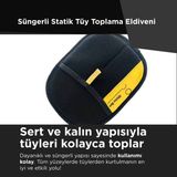 Çift Taraflı Statik Kedi Köpek Tüy Temizleme Eldiveni Giysiler, Mobilyalar ,halılar Için - 01-Siyah