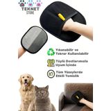 Çift Taraflı Statik Kedi Köpek Tüy Temizleme Eldiveni Giysiler Mobilyalar Halılar İçin