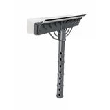 Çift Taraflı Süngerli Cam Sil Aparatı 22 Cm Çekçekli Temizlik Aleti Ergonomik Saplı Pencere Duşakabin Ayna Araç Camı Fayans Mermer Parlak Yüzeyler İçin İz Bırakmayan Pratik Silme Ekipmanı Vitrin