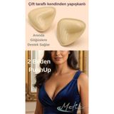 Çift Taraflı Yapışkanlı Görünmez 2 Beden Push Up Gelinlik Abiye Elbise Mayo Bikini Büstiyer Crop Göğüs Kaldırıcı Sütyen Destek Pedi