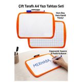 Çift Taraflı Yazı Tahtası 1 Adet Keyroad 20X30cm Plastik Kolay Silinebilir Beyaz Yazı Tahtası Etkinlik Ders Çalışma
