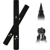 Çift Uçlu Yıldız Desenli Eyeliner - Siyah