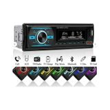 Çift Usb / Çift Rca Amfi Çıkışlı Ekstra Bass 7 Renk Rgb Oto Teyp - Bluetooth & Uzaktan Kumandalı