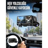 Çift ve Üçlü Lens Seçeneği ile Tüm Açılardan Kayıt Yapan Araç Kamerası Y - HPSBYI1530-3 - Renkli