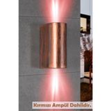 Çift Yönlü Dekoratif Duvar Aplik İç Dış Mekan Aplik- Kırmızı Işık