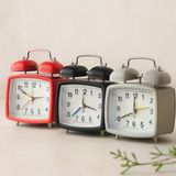 Çift Zilli Metal Masa Alarm Saati (Işıklı, Pilli)