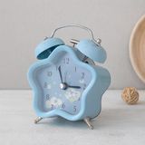 Çift Zilli Metal Masa Çalar Saat (8.8 Cm) - Pilli & Işıklı