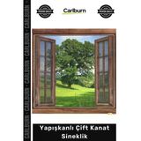 #Çiftkanat 130X150 Cm Pratik Kolay Montaj Pencere Kapı Tül Koruyucu Yapışkanlı Çift Kanat Sineklik