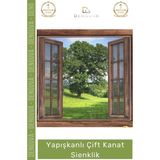 #Çiftkanatsineklik 130X150 Pvc Pencere Pratik Montaj Sivrisinek Koruyucu Tül Yapışkanlı Çift Kanat Sineklik
