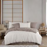 Çiftkişilik Hobby Diamont Krem-Kahve Poplin Nevresim Takımı - Krem - Kahverengi - 200 x 220 cm