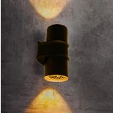 Çiftli Çağlayan Aplik IP54 Dış Mekan Zita Beyaz, Günışığı, Yeşil, Turuncu Işık Bahçe Aydınlatma Duvar Apliği + 2 Adet Gu10 Led Ampul (Turuncu)