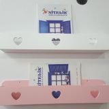 ÇİFTLİ KALPLİ LANA LAKE MONTESSORİ KİTAPLIK RAF