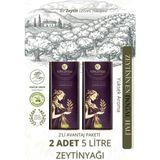 Çiftliği Erken Hasat Soğuk Sıkım Natürel Sızma Zeytinyağı 5 Litre x 2 Adet