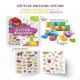 Çiftlik Boyama Kitabı - Oyun Hamurlu - 3 Yaş + 672998