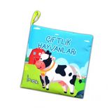 Çiftlik Hayvanları Kumaş Sessiz Kitap T134 - Bez Kitap