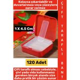 #Çifttaraflıbant İz Bırakmaz Pratik Tablo Çerçeve Çift Taraflı Nano Pu Jel Şeffaf Bant 120 Adet