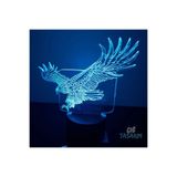 Çığ Tasarım 3D LED Işık Kartal LED Gece Lambası Kartal Temalı 3D LED Lamba 3D LED Işık Kartal
