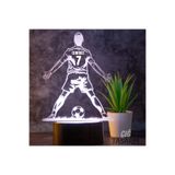 Çığ Tasarım Kişiye Özel 3D Futbolcu Gece Lambası Forma Numaralı Futbol Severlere Hediye Kişiye Özel 3D LED CR7