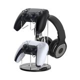 CigarFort Konsol Joystick Gamepad Kumanda Standı Xbox PS4 PS5 Uyumlu Akrilik Şeffaf Kulaklık Kol Tutucu