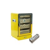 Cigarloong Cigarspa Elektronik Nemlendiricili Camlı 4 Çekmeceli Humidor Puro Kutusu - Sarı