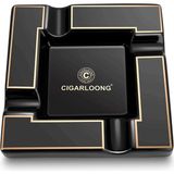 Cigarloong Siyah Seramik 4'lü Puro Küllüğü - Standart
