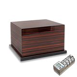 Cigarspa Elektronik Nemlendiricili Teleskopik 3 Raflı Puro Kutusu Abanoz