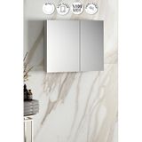 Çiğdem 80 Cm Beyaz Mdf Aynalı Asma Banyo Üst Dolabı Beyaz