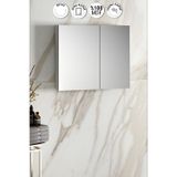 Çiğdem 80 cm Beyaz MDF Aynalı Asma Banyo Üst Dolabı