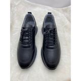 Çiğdem Kundura Çiğdem Gerçek Deri Lastik Bağlı Siyah Erkek Casual Ayakkabı (Hdy) - Siyah - 44 - ST01917-SİYAH-44